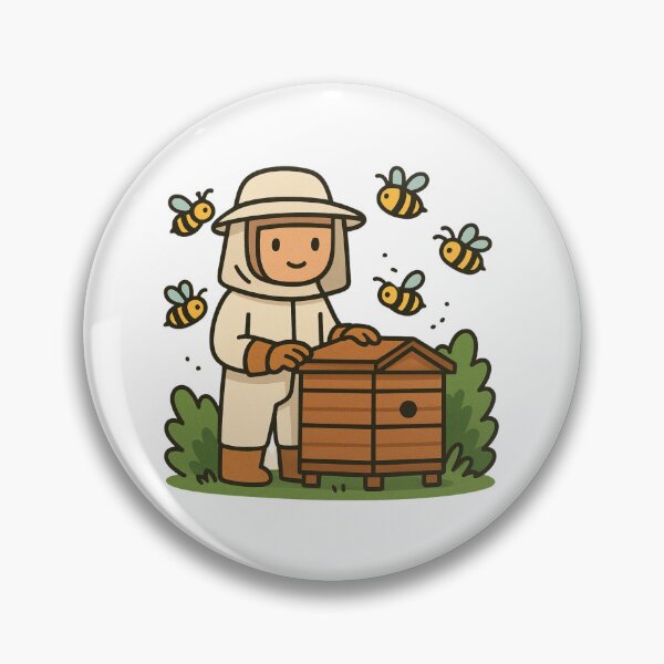 Item preview, Bee keeper, bee keeping cartoon digital sketch designed and sold by adesignworld.