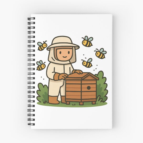 Item preview, Bee keeper, bee keeping cartoon digital sketch designed and sold by adesignworld.