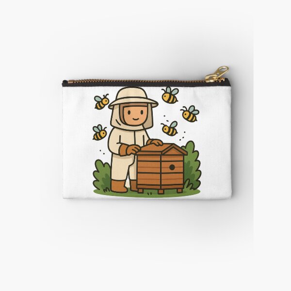 Item preview, Bee keeper, bee keeping cartoon digital sketch designed and sold by adesignworld.