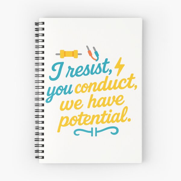 Item preview, I Resist, You Conduct, We Have Potential – Funny Electric Engineer Gift Design designed and sold by WorkBuddyGifts.