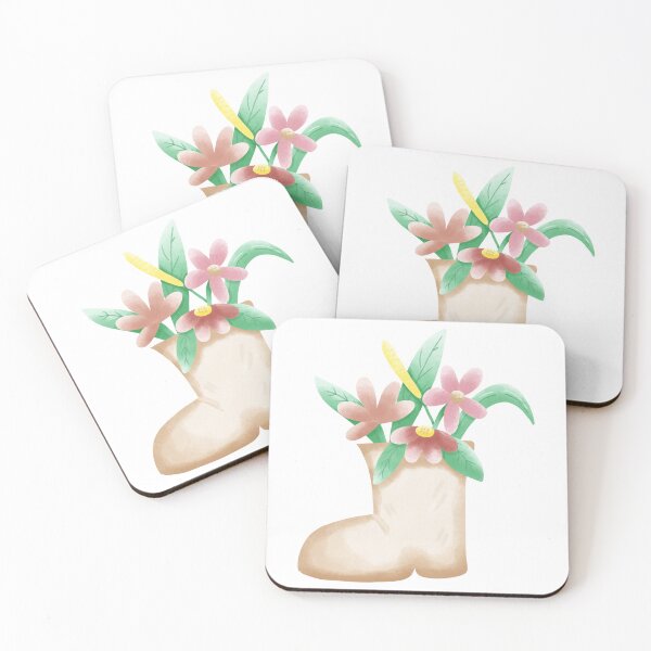 Item preview, Cute Flower Boot Illustration – Whimsical Floral Art designed and sold by inelistudio.