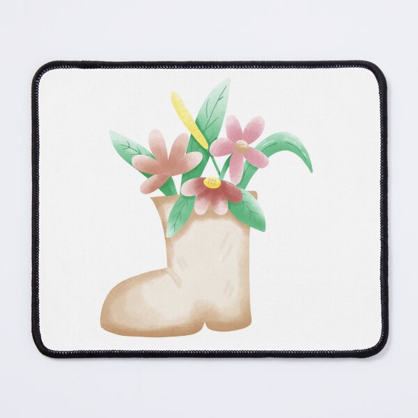 Item preview, Cute Flower Boot Illustration – Whimsical Floral Art designed and sold by inelistudio.