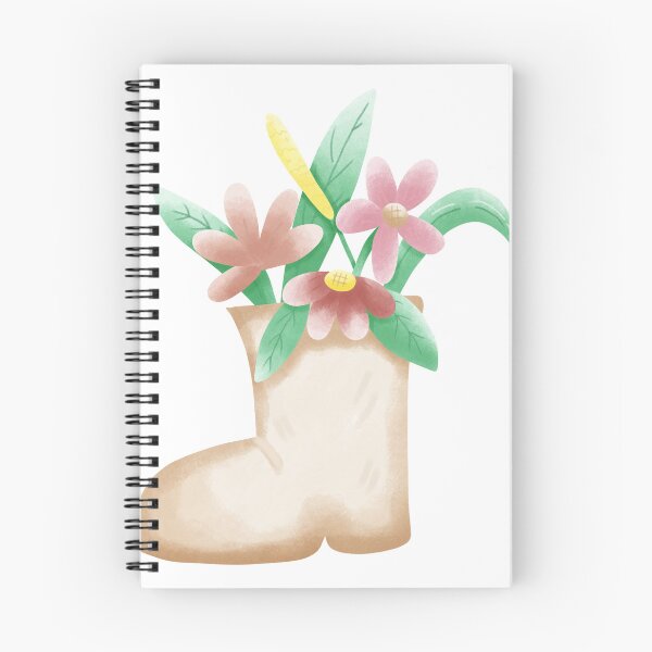 Item preview, Cute Flower Boot Illustration – Whimsical Floral Art designed and sold by inelistudio.