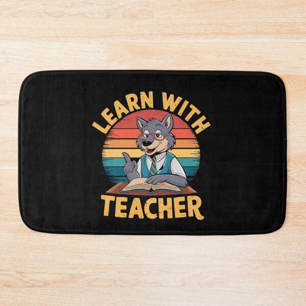 Item preview, Learn With Teacher Wolf Educator Mascot designed and sold by Taans-Creation.