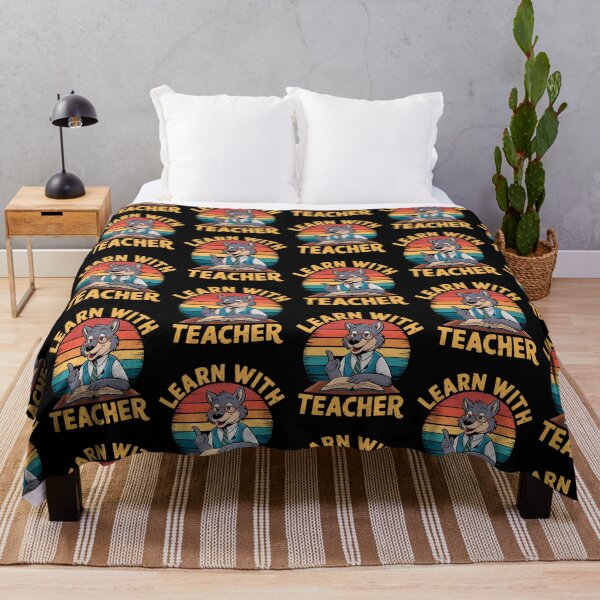 Item preview, Learn With Teacher Wolf Educator Mascot designed and sold by Taans-Creation.