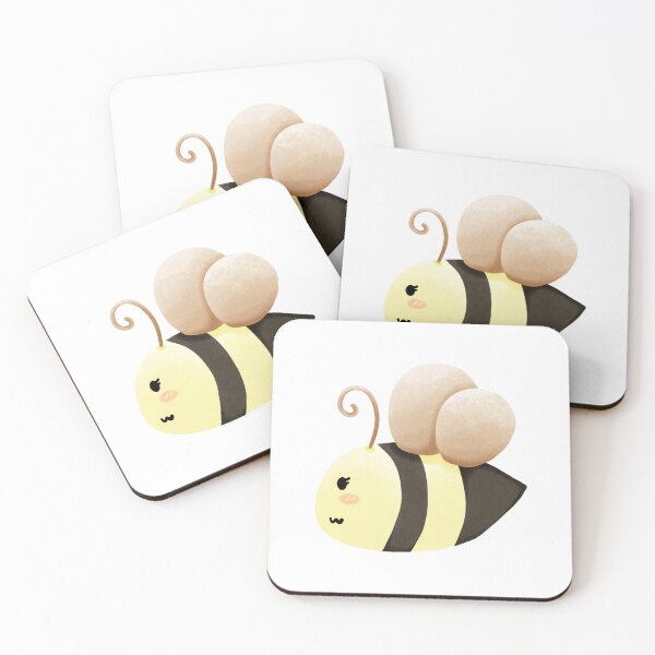 Item preview, Cute Chubby Bee | Kawaii Cartoon Bumblebee Illustration designed and sold by inelistudio.