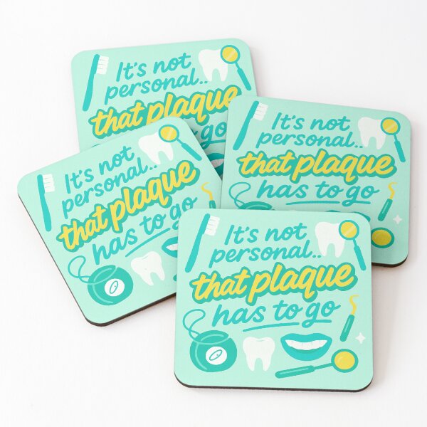 Item preview, It’s Not Personal... But That Plaque Has to Go – Funny Dentist Gift Design designed and sold by WorkBuddyGifts.