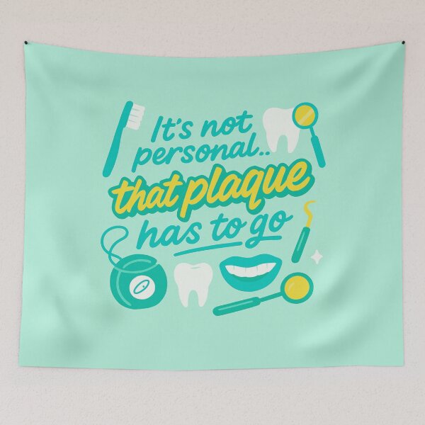 Item preview, It’s Not Personal... But That Plaque Has to Go – Funny Dentist Gift Design designed and sold by WorkBuddyGifts.