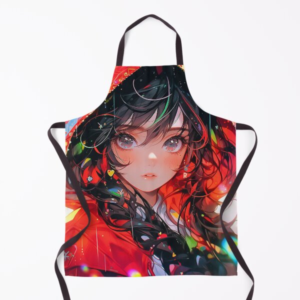 Item preview, Anime Girl in Red Raincoat Glow designed and sold by bubblegoth.
