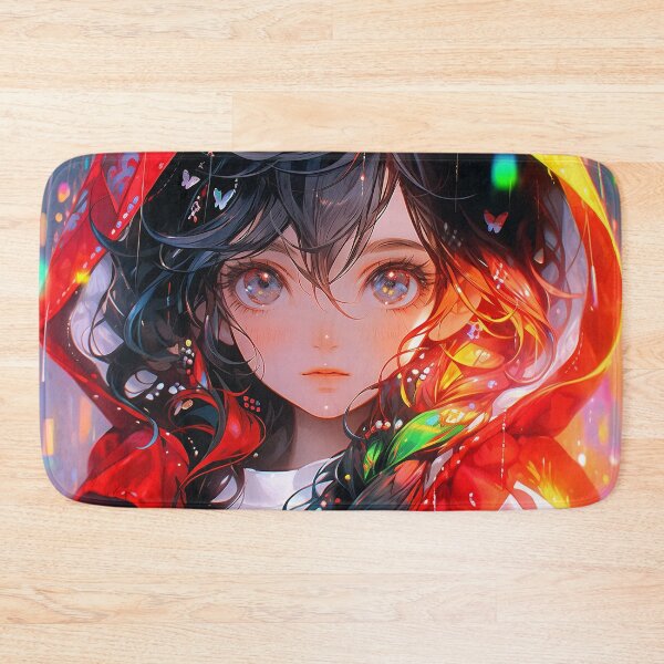 Item preview, Anime Girl in Rainy Red Hood Anime Girl designed and sold by bubblegoth.
