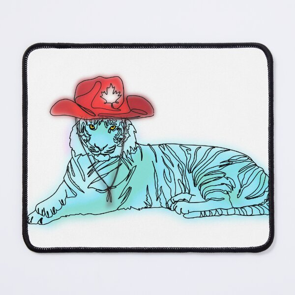 Item preview, Maple the Tiger the Ghost Canadian Cowboy - animalzinhats designed and sold by Ashley’sAnimalz.
