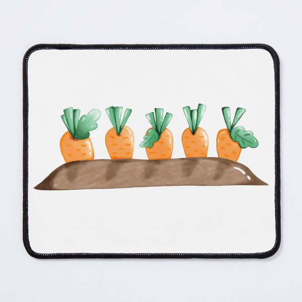 Item preview, Cute Carrots in the Garden | Kawaii Vegetable Illustration designed and sold by inelistudio.