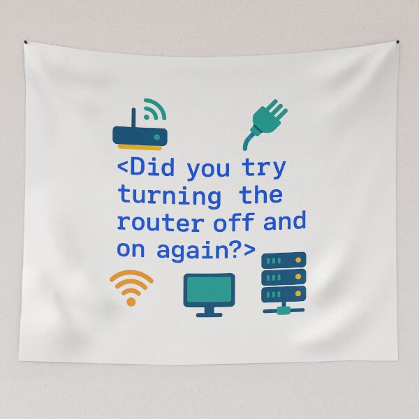 Item preview, Did You Try Turning the Router Off and On Again? – Funny Networking Engineer Gift Design designed and sold by WorkBuddyGifts.