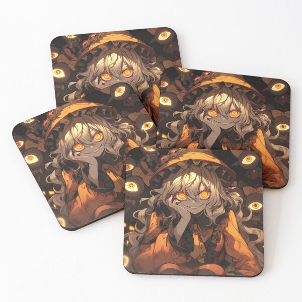 Item preview, Mischievous Anime Witch with Glowing Eyes designed and sold by bubblegoth.