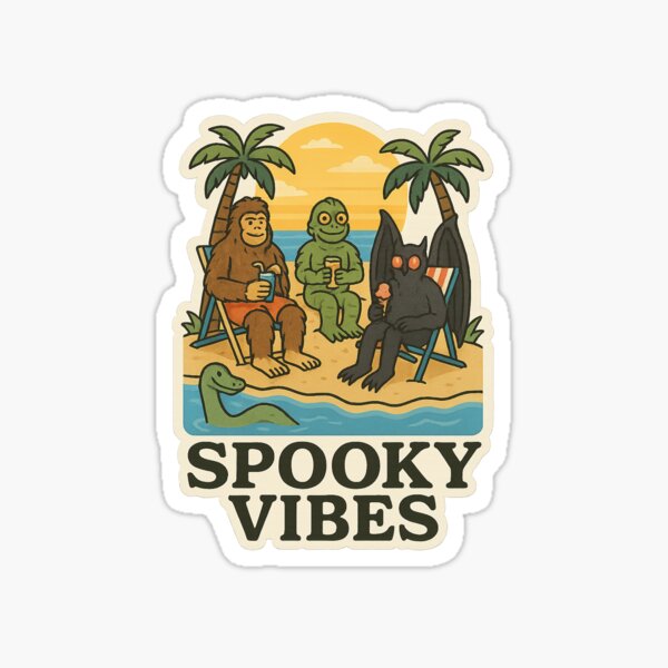 Item preview, Spooky Vibes designed and sold by StickersNMore82.