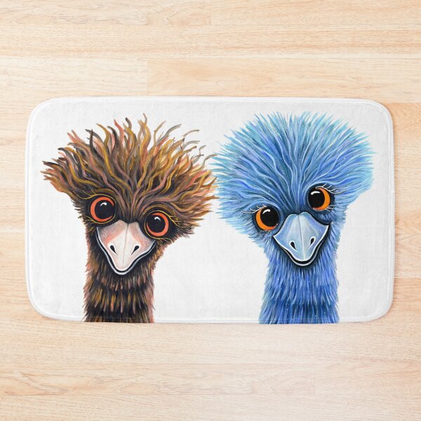 Item preview, Quirky Emu Couple designed and sold by Linda Callaghan.