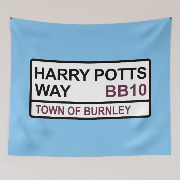 Item preview, Burnley Harry Potts Way Iconic Street Sign designed and sold by DelfDesign.
