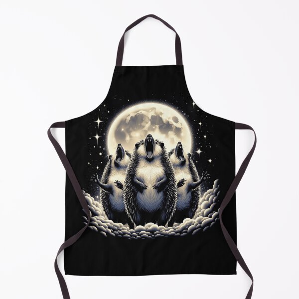 Item preview, Three Hedgehogs Howling at Moon Like Three Wolves Funny designed and sold by Kimberley King Art  King Art.