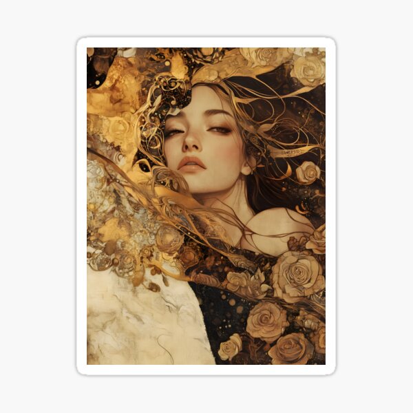 Item preview, She wears the garden softly designed and sold by NereidCanvas.