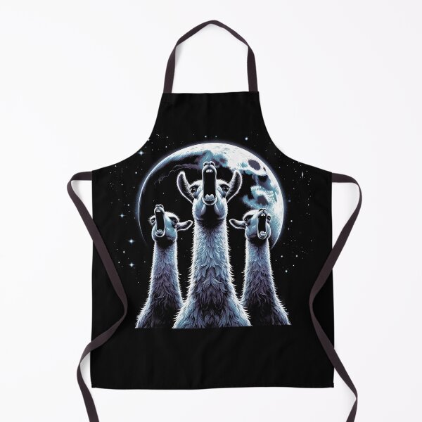 Item preview, Three Llamas Howling at Moon Like Three Wolves Funny designed and sold by Kimberley King Art King Art.