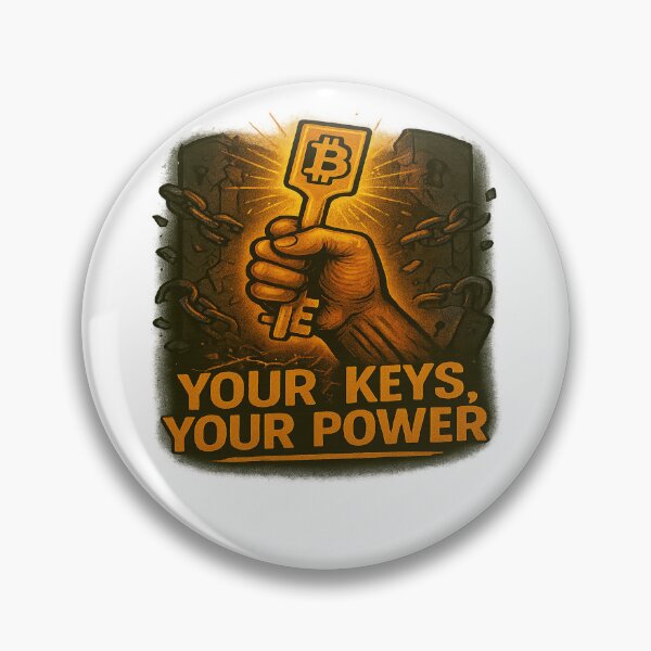 Item preview, Your Keys, Your Power – Bitcoin Self-Custody Design designed and sold by BitcoinShortz.