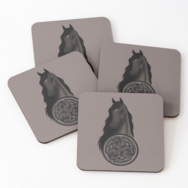 Item preview, Grulla Horse with Celtic Horse Knotwork designed and sold by DappledMoon.