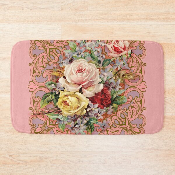 Item preview, Vintage roses with ornate baroque frame designed and sold by PhaedraArt.