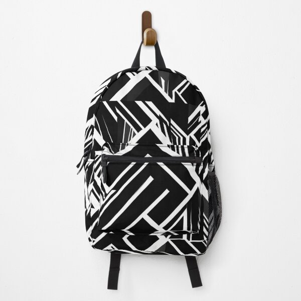 Item preview, Bold Black & White Geometric Pattern – Symmetrical Modern Design designed and sold by johndesignwaves.