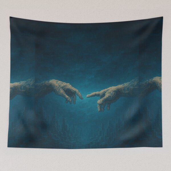 Item preview, Glitch Art – Rebirth of Creation in Voxels designed and sold by AiChayne.