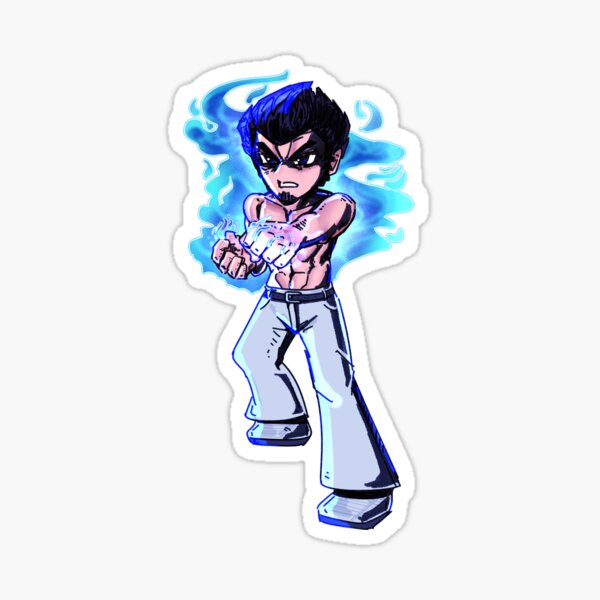Item preview, Kiryu Kazuma, Like a Dragon, Yakuza, Chibi Brawler Sticker designed and sold by Yithmir.