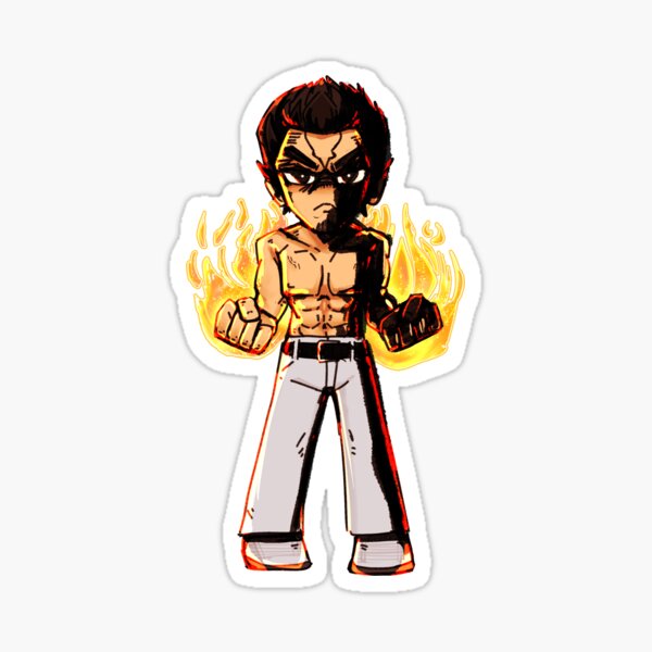 Item preview, Kiryu Kazuma, Like a Dragon, Yakuza, Chibi Beast Sticker designed and sold by Yithmir.