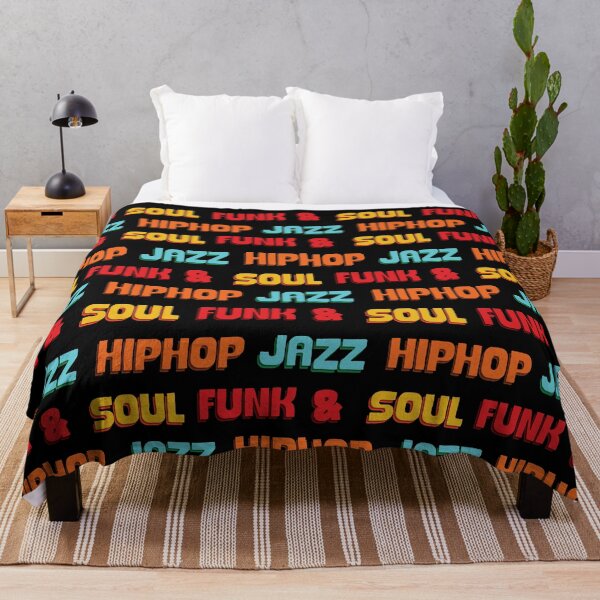 Item preview, Colorful Soul Jazz Funk Hip-hop Music Art Print designed and sold by Chilly Lizard.