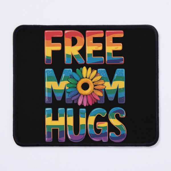Item preview, Free Mom Hugs LGBT Pride Mom Daisy Flower Lesbian Mother Day designed and sold by brynatshop.