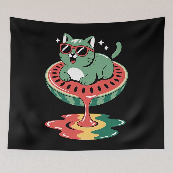 Item preview, Dripping Watermelon Cats National Watermelon Day designed and sold by brynatshop.