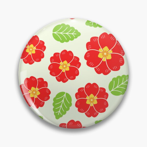 Item preview, April 28th Birth Flower Red Primrose Pattern designed and sold by birthflower.