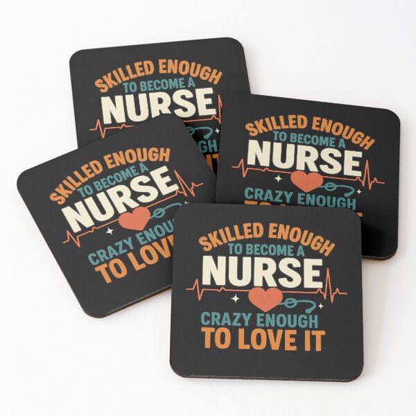 Item preview, Super Nurse Heartbeat – Funny Retro Nurse Quote Design with EKG & Heart designed and sold by MySheetMusicArt.