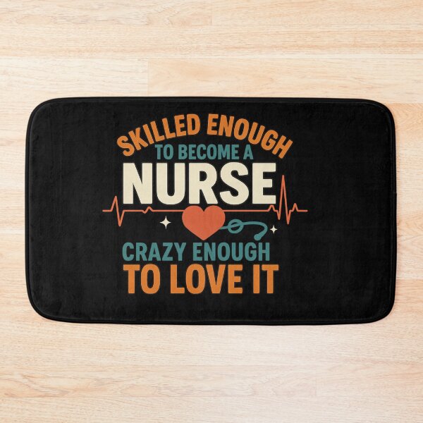 Item preview, Super Nurse Heartbeat – Funny Retro Nurse Quote Design with EKG & Heart designed and sold by MySheetMusicArt.
