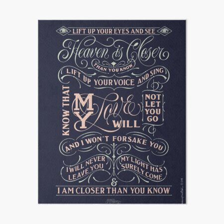 Closer Than You Know Art Board Print