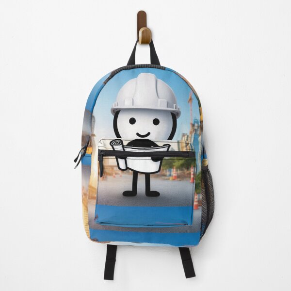 Item preview, "Cartoon Engineer at a Construction Site" designed and sold by Mindful56.