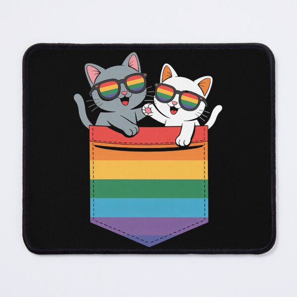 Item preview, Pocket cute cat LGBT Animal Rainbow Flag Gay Pride designed and sold by brynatshop.