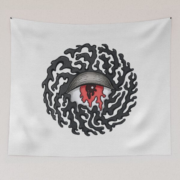 Item preview, Trippy Melting Eye Surreal Horror Art - Vision in Dissonance designed and sold by Boriana Giormova.
