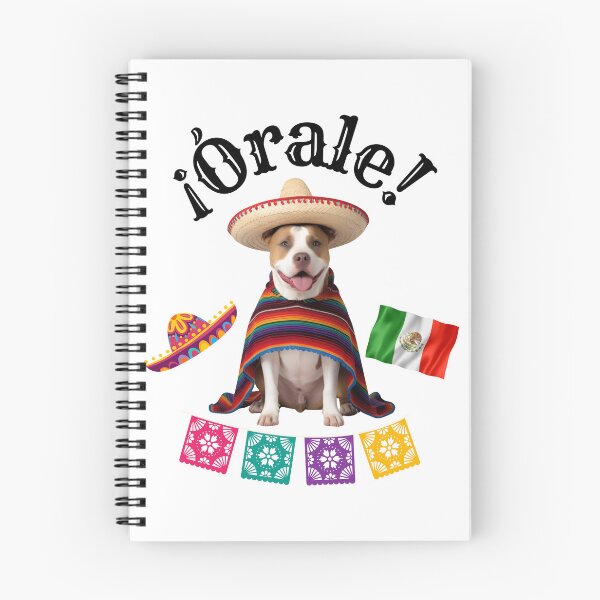 Item preview, ¡Órale Pitbull! Cute Fiesta Dog in Sombrero & Poncho with Mexican Party Flair designed and sold by Fredster1966.