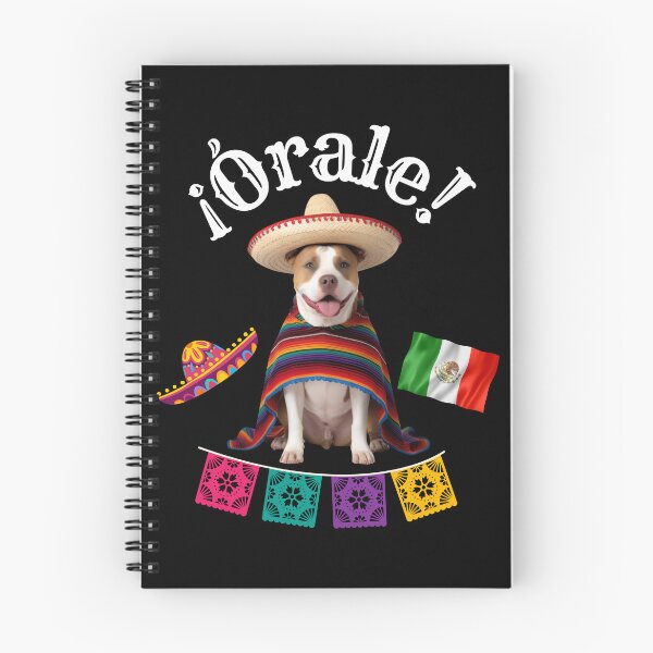 Item preview, ¡Órale Pitbull! Cute Fiesta Dog in Sombrero & Poncho with Mexican Party Flair designed and sold by Fredster1966.