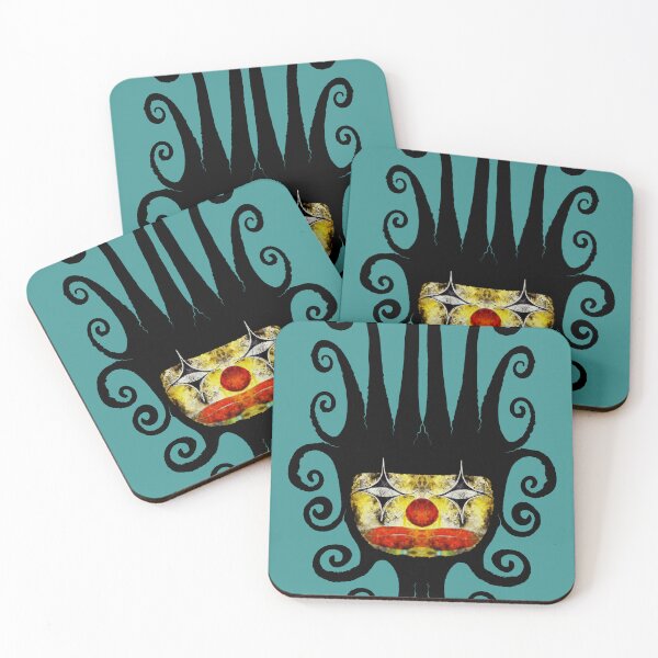Item preview, Cosmic Clown with Spiral Curls designed and sold by IlustraConcreto.
