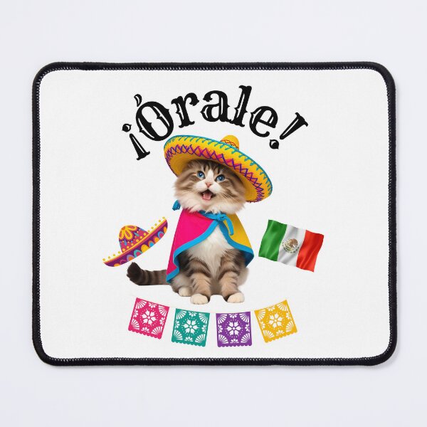 Item preview, ¡Órale Ragdoll Cat! Cute Fiesta Kitty in Sombrero & Poncho with Mexican Party Flair designed and sold by Fredster1966.