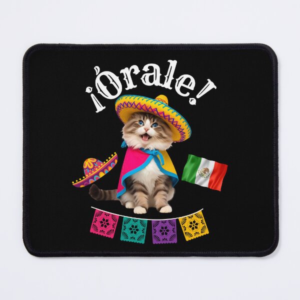 Item preview, ¡Órale Ragdoll Cat! Cute Fiesta Kitty in Sombrero & Poncho with Mexican Party Flair designed and sold by Fredster1966.