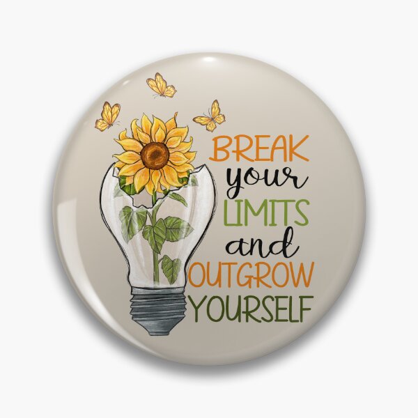 Item preview, Break Your Limits And Outgrow Yourself -  Inspiring Motivational Art designed and sold by DaisyHouse.