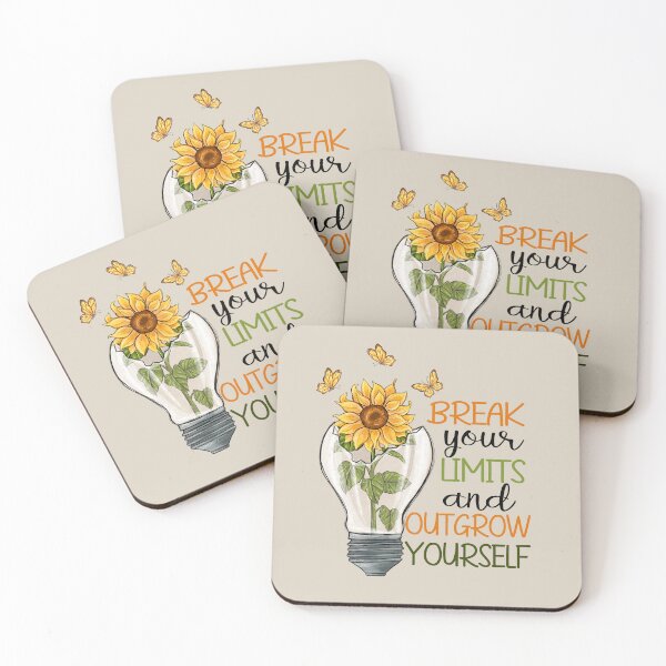 Item preview, Break Your Limits And Outgrow Yourself -  Inspiring Motivational Art designed and sold by DaisyHouse.