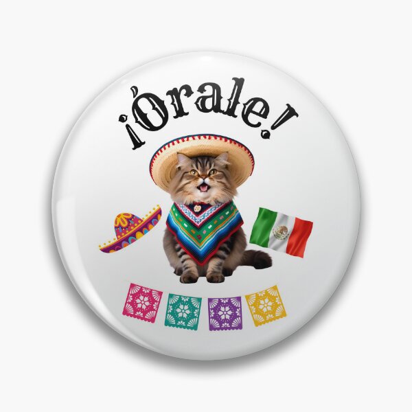 Item preview, ¡Órale Persian Cat! Cute Fiesta Kitty in Sombrero & Poncho with Mexican Party Style designed and sold by Fredster1966.