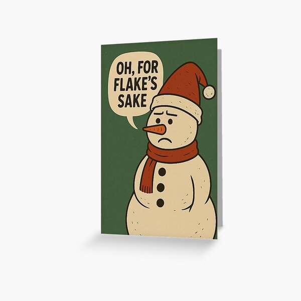 Item preview, Funny Christmas snowman print designed and sold by Loveearthmimi69.
